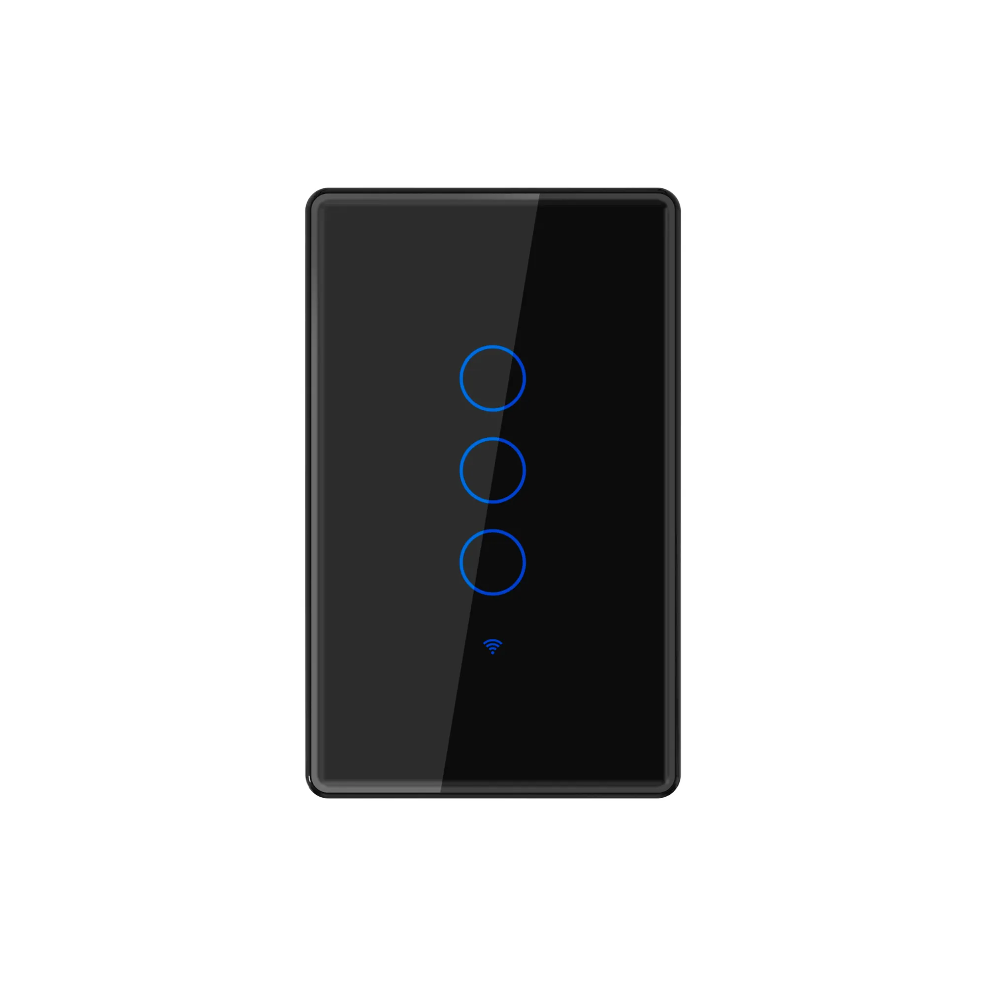 Interruptor Inteligente Touch WiFi Negro 3 Tomas - Imagen 3