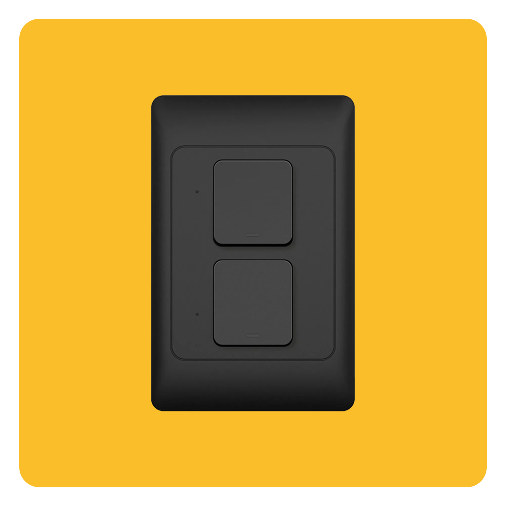 Interruptores Inteligentes Touch Negro Wifi 2 Tomas - Imagen 2