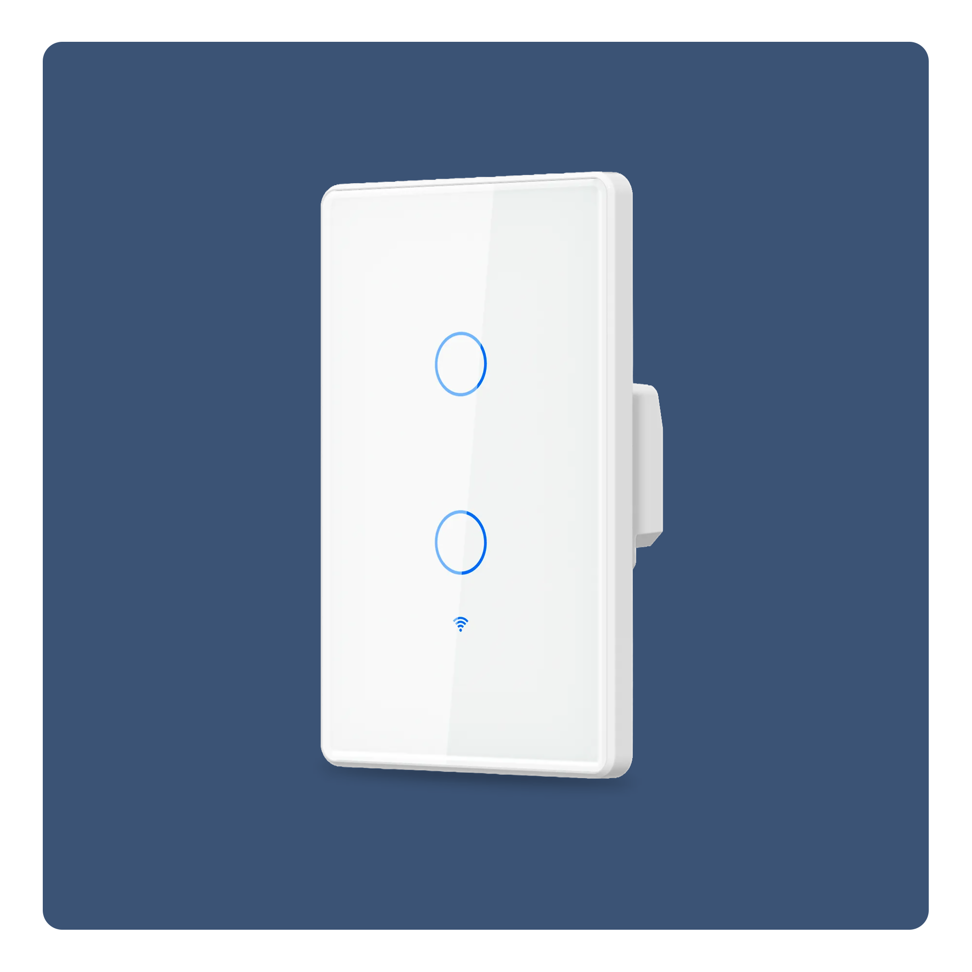 Interruptor Inteligente Touch Blanco WiFi 2 Toma - Imagen 2
