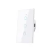 Interruptor Inteligente Touch WiFi Blanco 3 Tomas